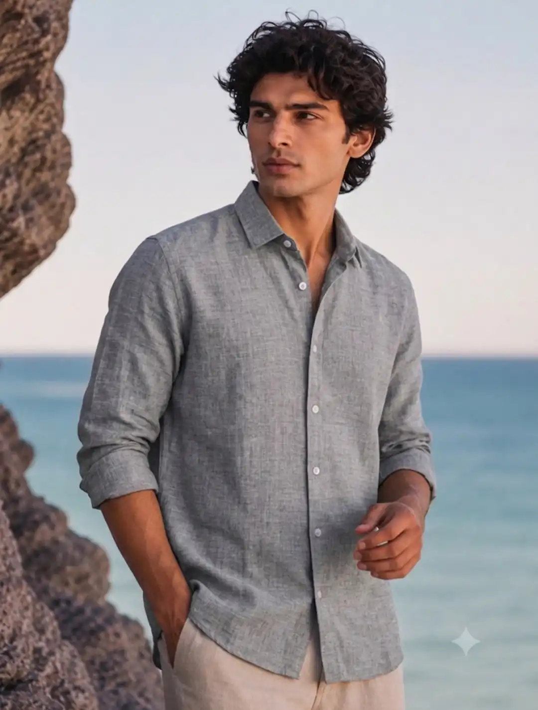 BLENDED LINEN SHIRT