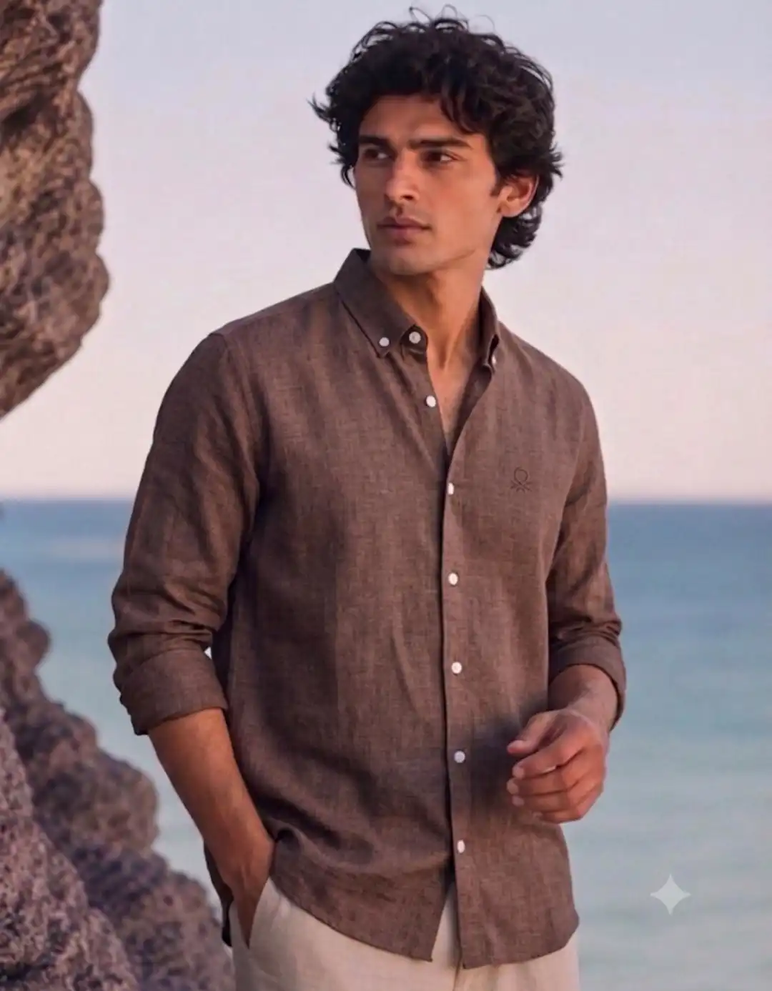 BLENDED LINEN SHIRT