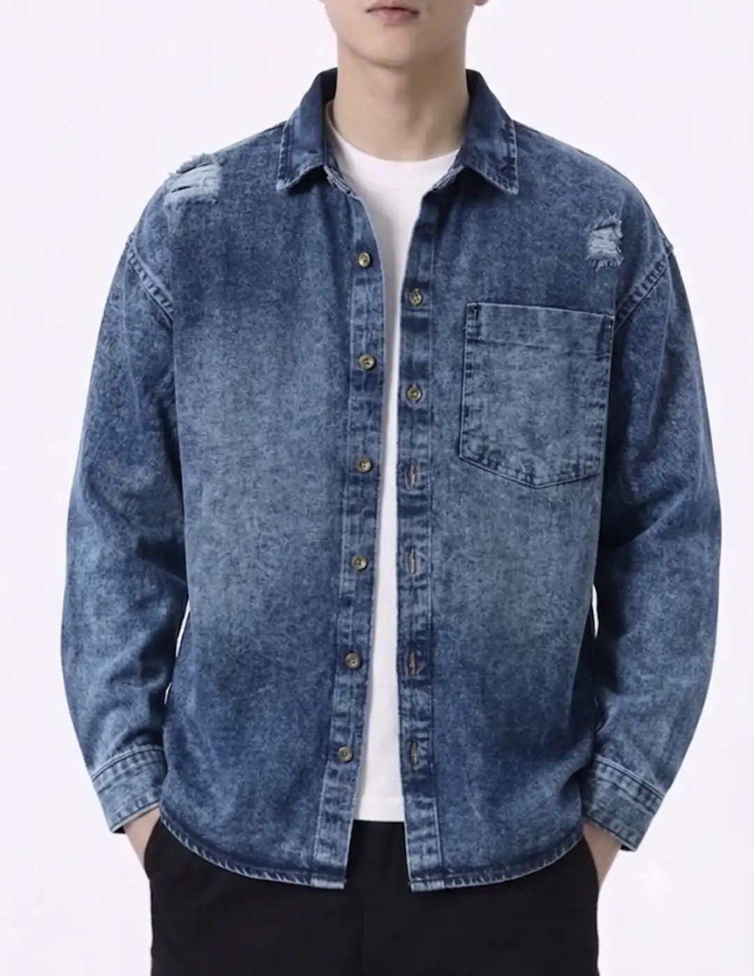 DENIM SHIRT SCRATCH