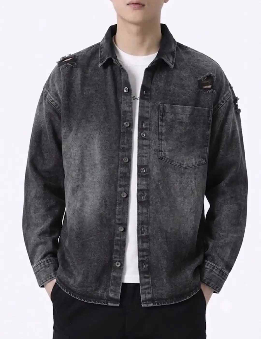 DENIM SHIRT SCRATCH
