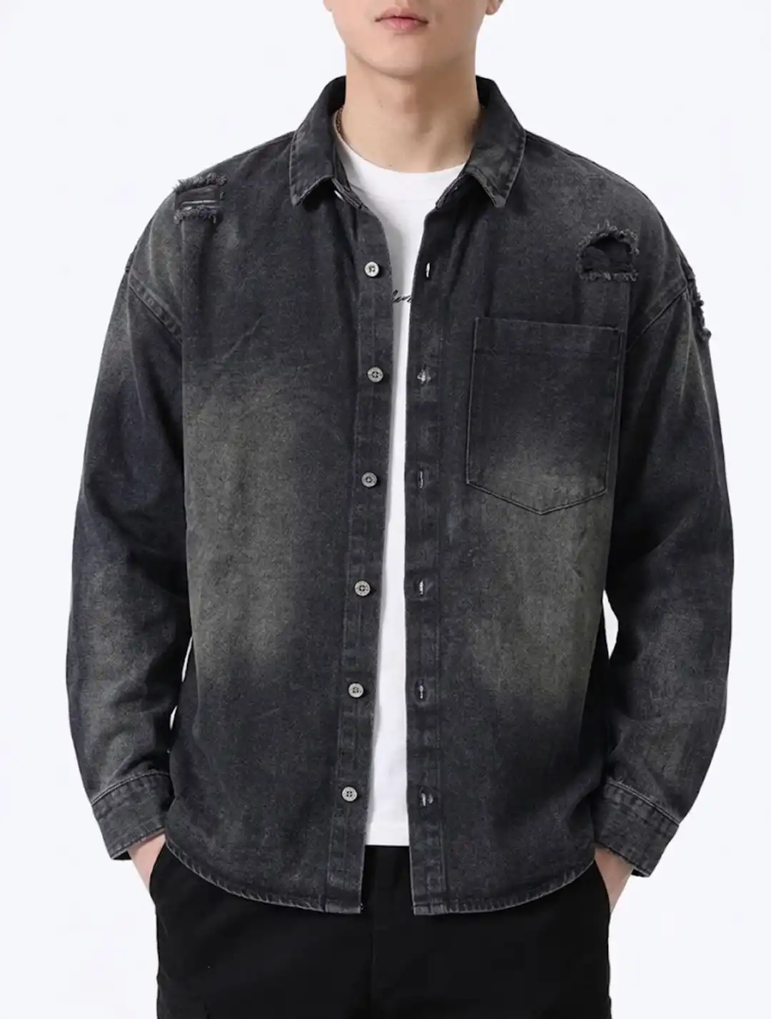 DENIM SHIRT SCRATCH