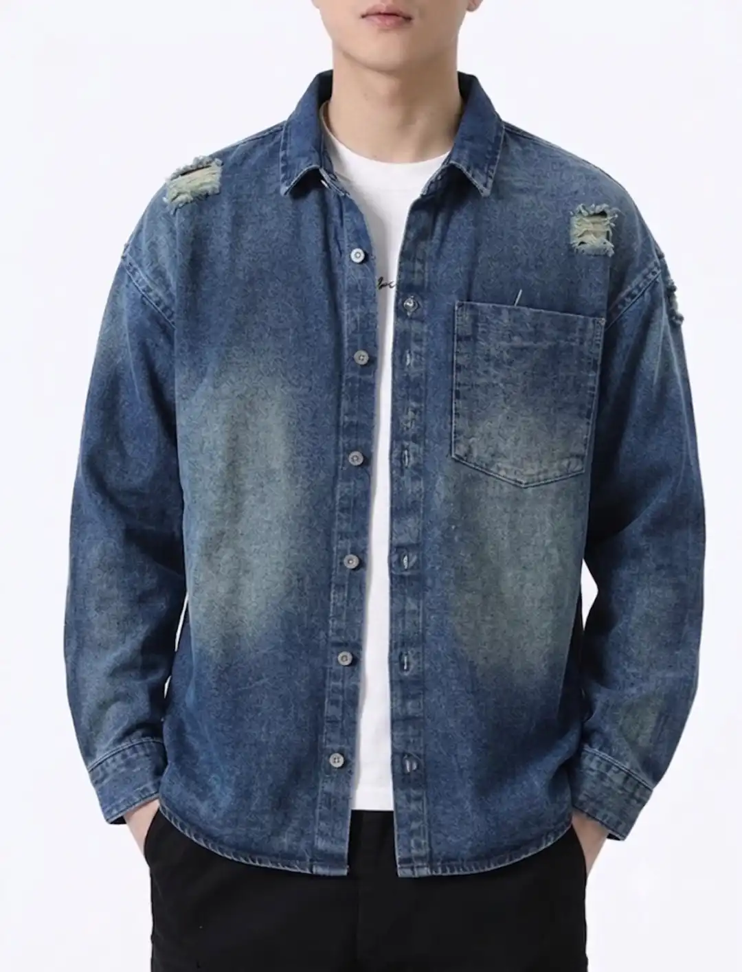 DENIM SHIRT SCRATCH