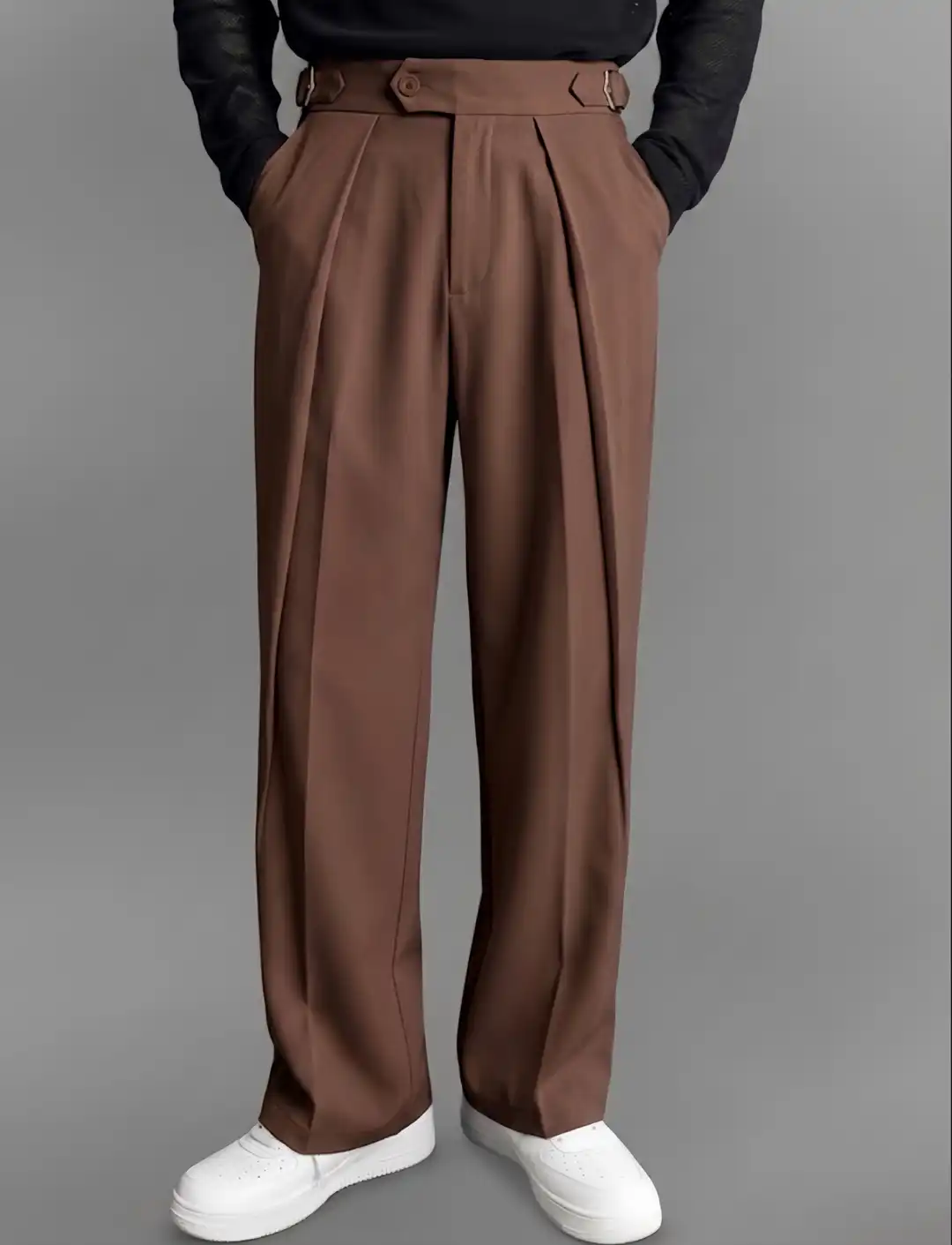PLEATED KOREAN BAGGY PANT