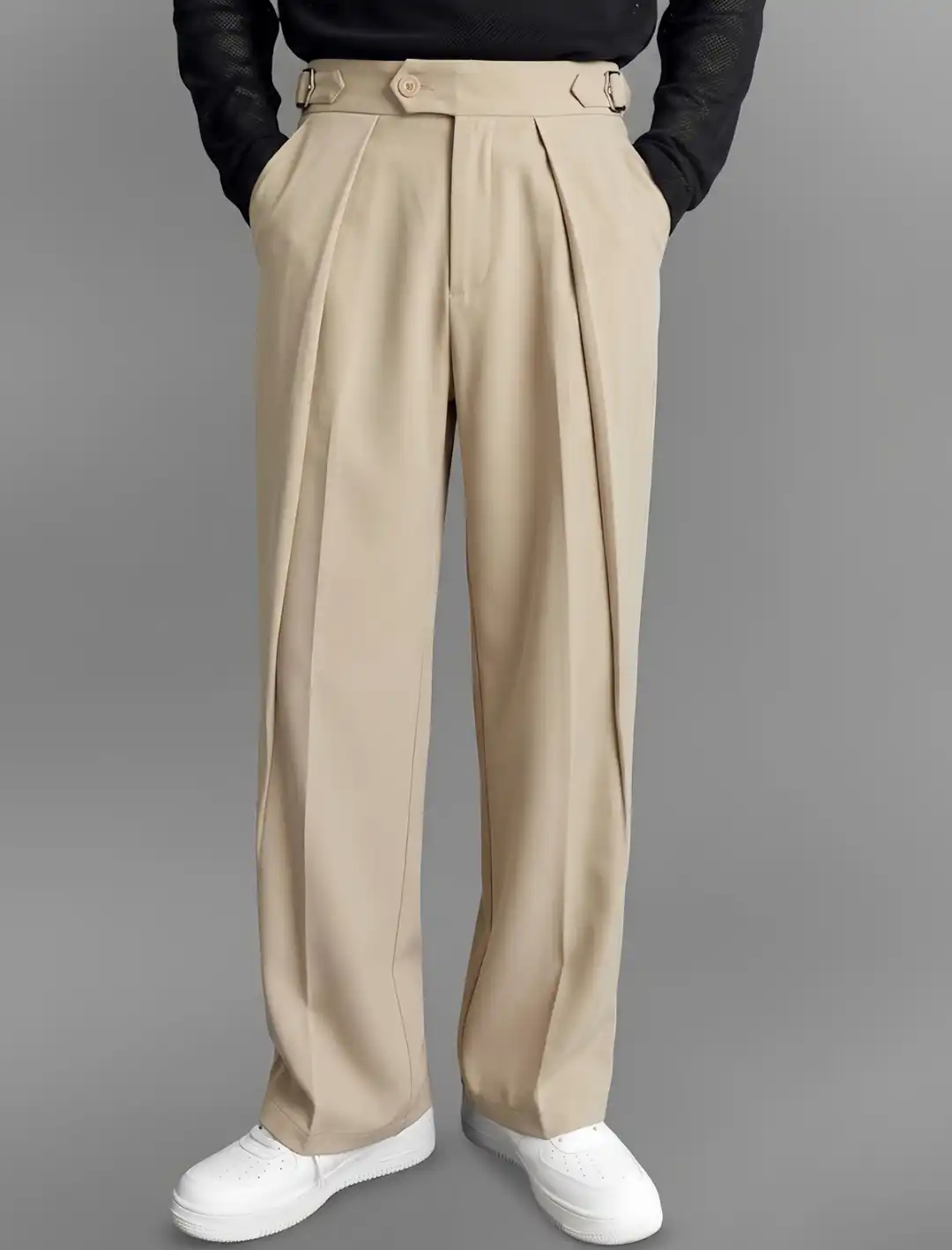 PLEATED KOREAN BAGGY PANT