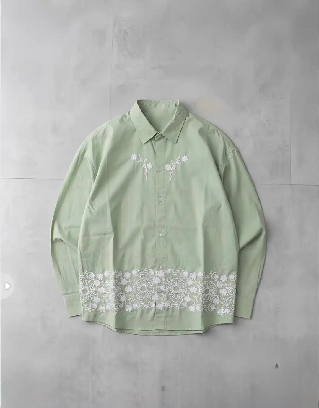 BOTTOM EMBROIDERY SHIRT
