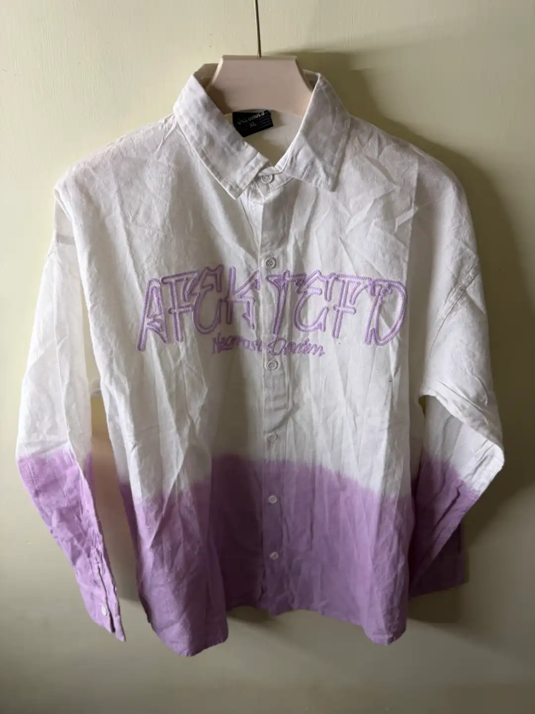 Acid wash shirt