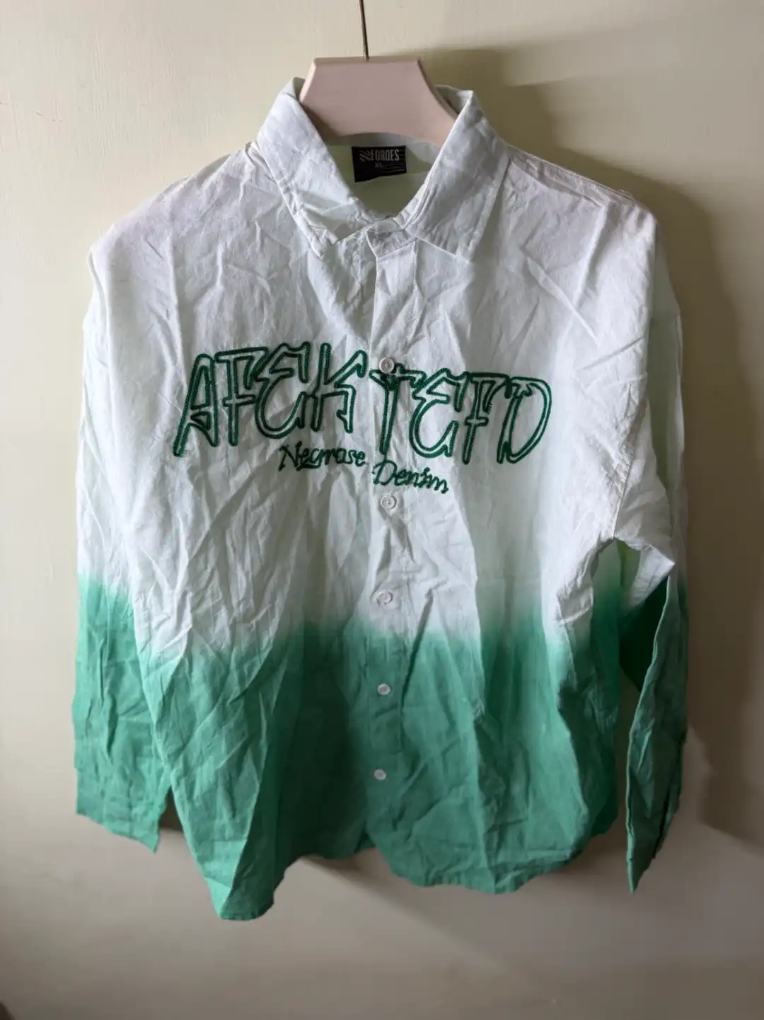Acid wash shirt